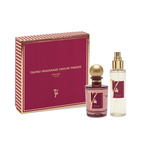 TEATRO FRAGRANZE - ROSE OUD DIFFUSORE + SPRAY TESSUTO
