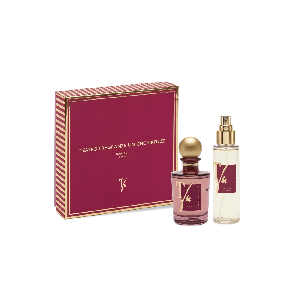 TEATRO FRAGRANZE - ROSE OUD DIFFUSORE + SPRAY TESSUTO